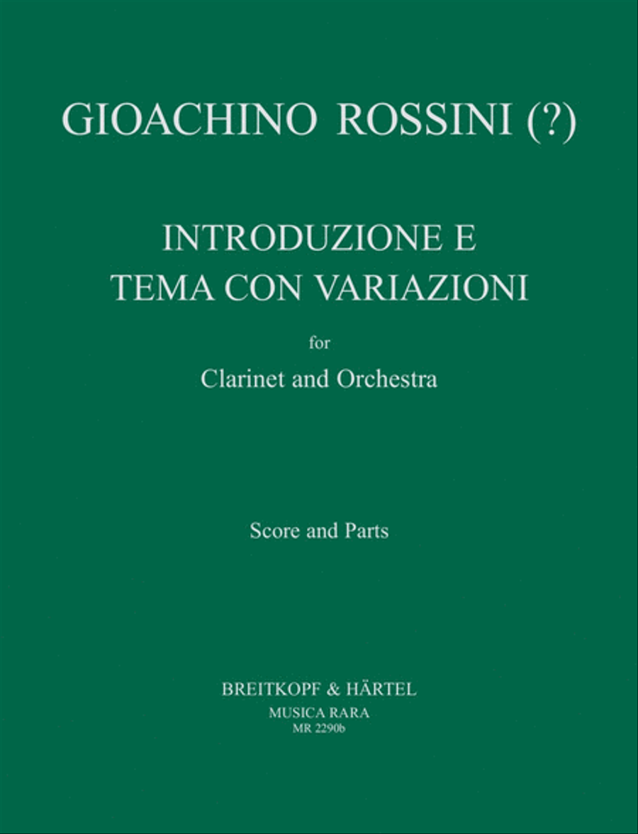 Introduzione e Tema con Variazioni in Bb major Orchestra scores gallery preview page 1