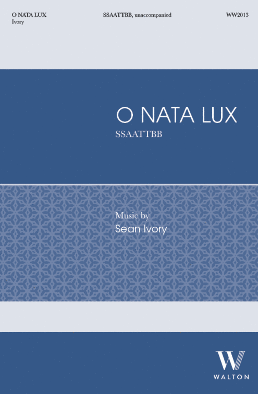 Book cover for O nata lux