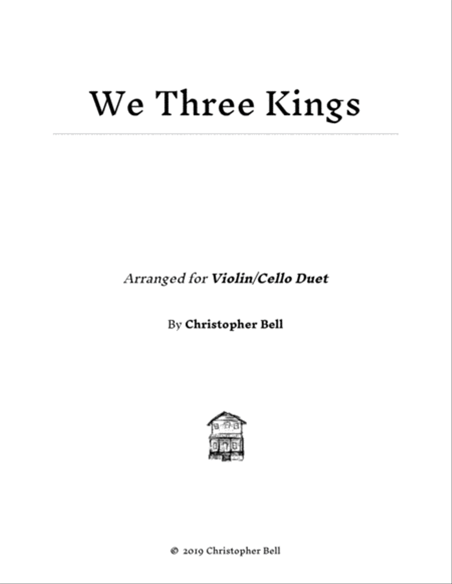 We Three Kings - Easy Violin/Cello Duet String Duet scores gallery preview page 1