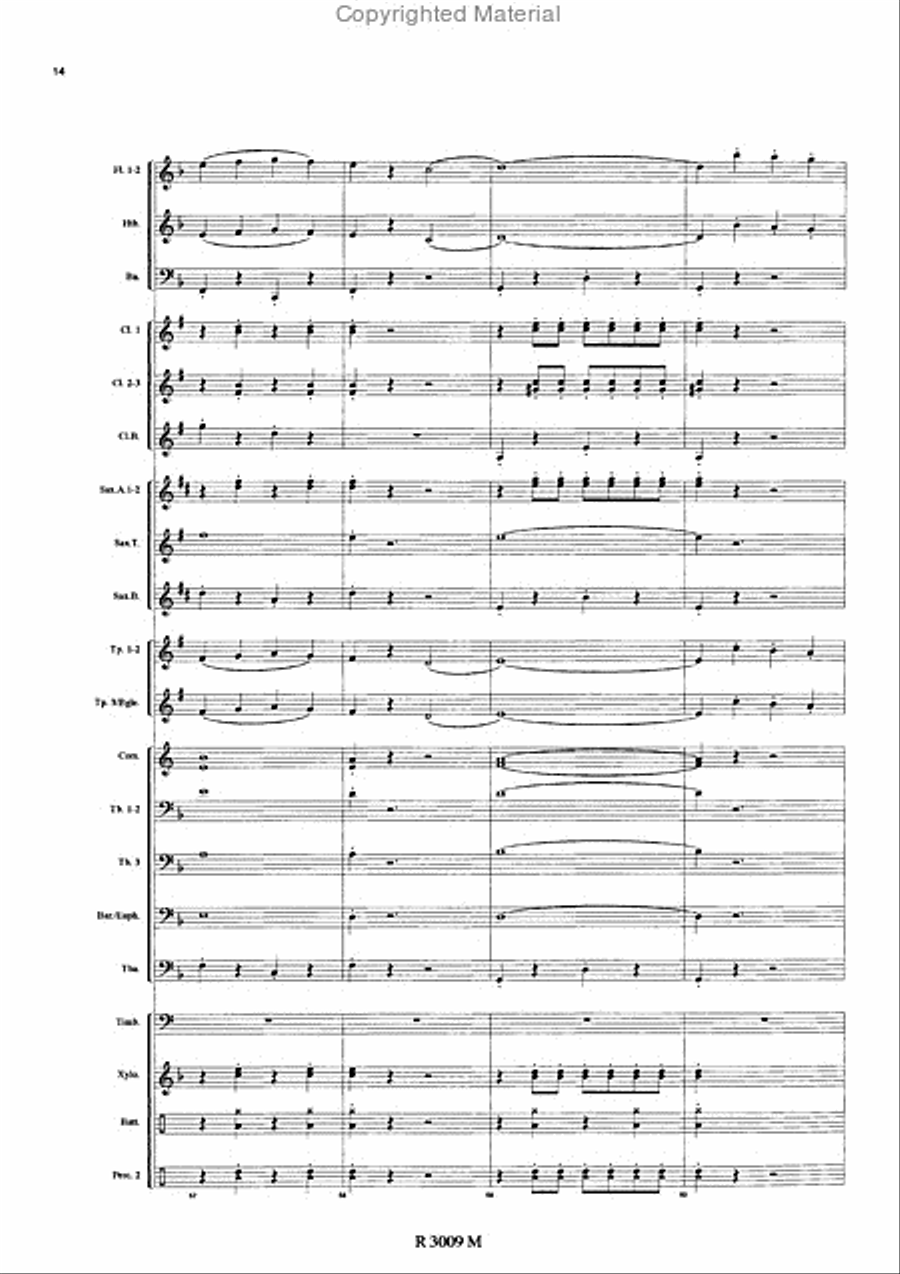 Brigades du Tigre Concert Band scores gallery preview page 15