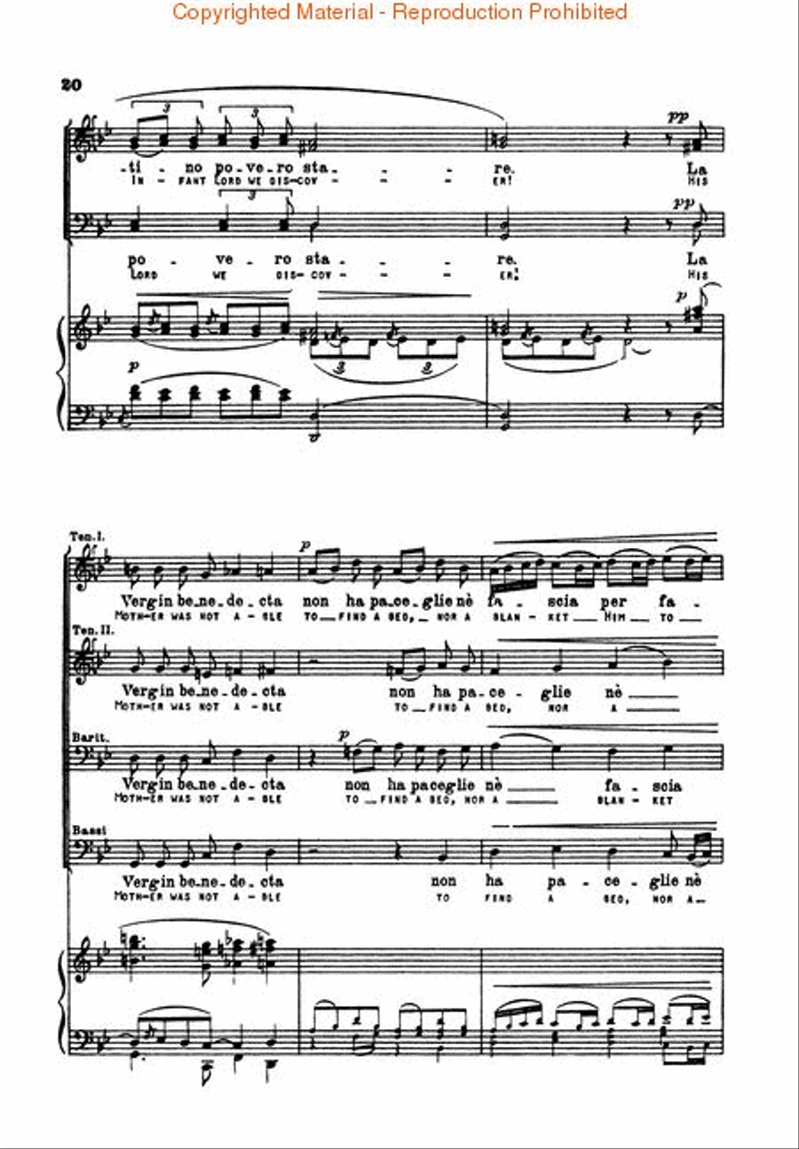 Lauda per la Nativita del Signore (Laud to the Nativity) Choir scores gallery preview page 4