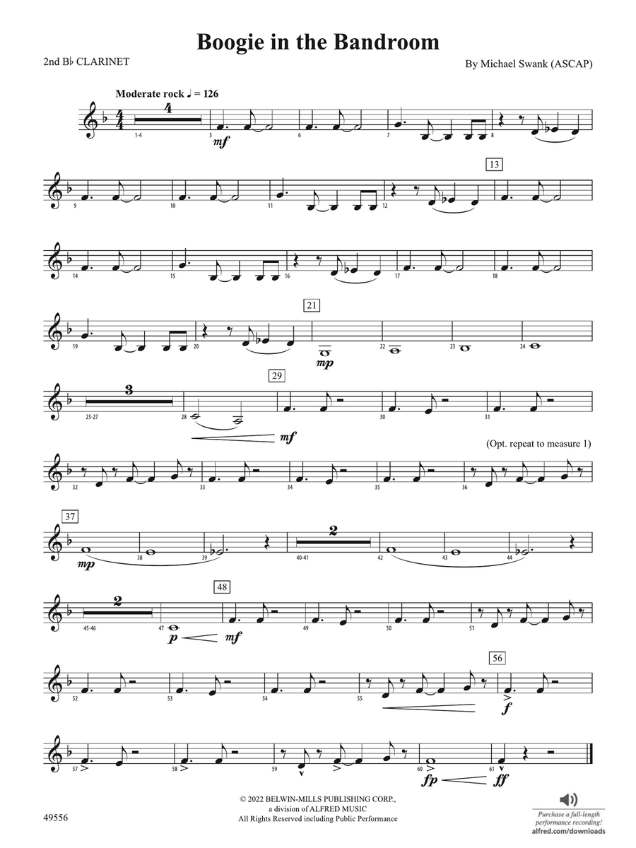 Boogie in the Bandroom: 2nd B-flat Clarinet