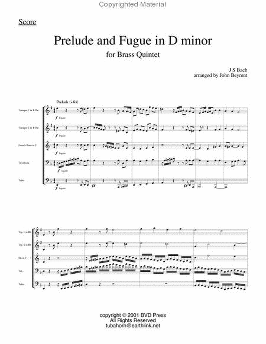 Prelude and Fugue in D minor