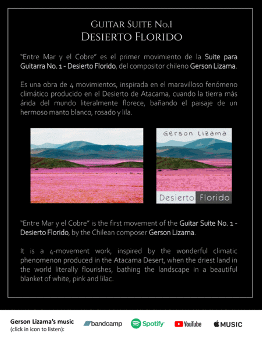 Gerson Lizama - Entre el Mar y el Cobre (Guitar Sheet Music) Acoustic Guitar scores gallery preview page 2