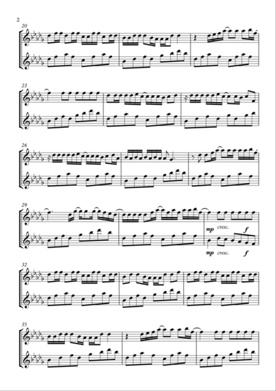 Abcdefu Woodwind Duet scores gallery preview page 2