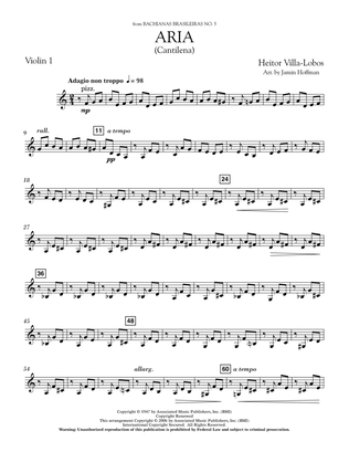 Aria (Cantilena) (arr. Jamin Hoffman) - Violin 1