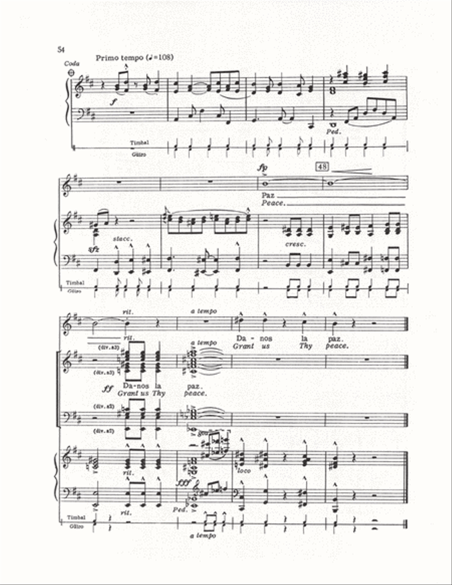 The Cuban Mass (Vocal Score) 4-Part scores gallery preview page 51