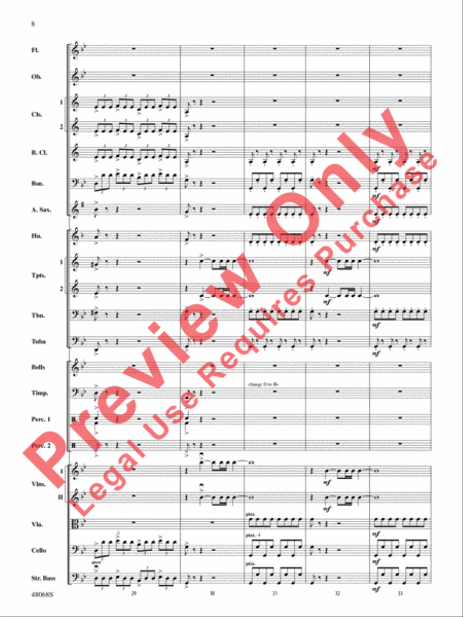 Themes from March Slav Full Orchestra scores gallery preview page 9