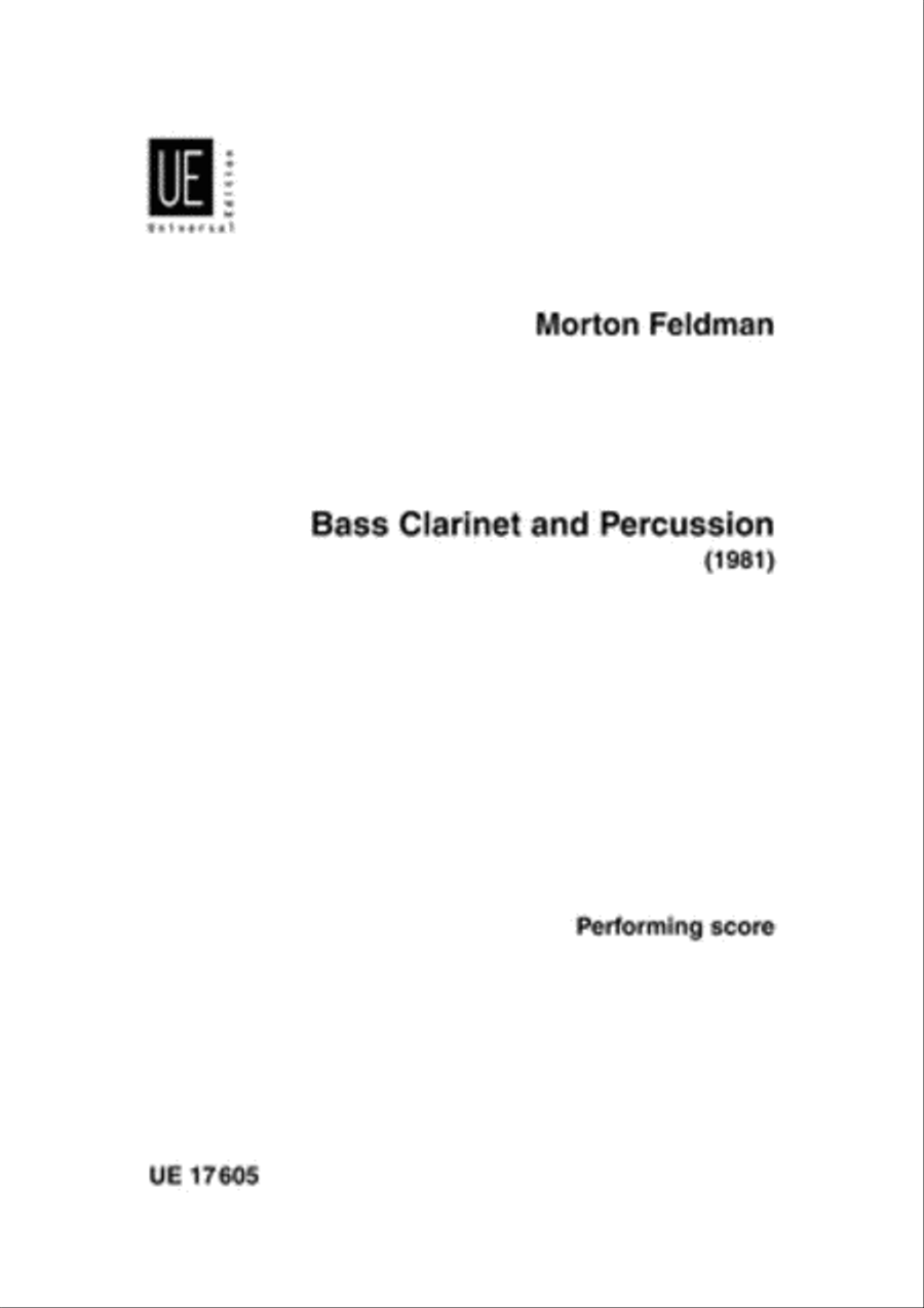 Bass Clarinet & Percussion Chamber Music scores gallery preview page 1
