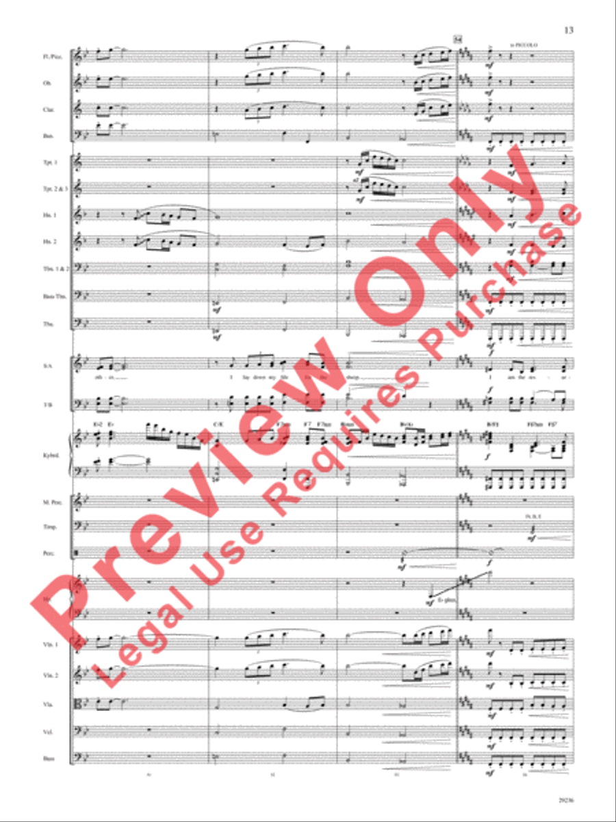 I Am I Am Choir scores gallery preview page 14