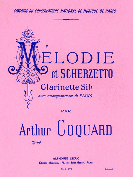 Melodie Et Scherzetto Op.68 (clarinet)