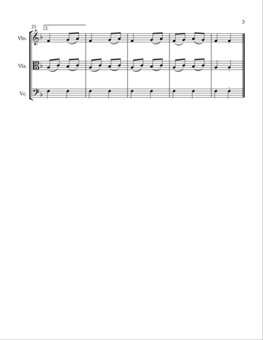 2 Trios Bedtime Menuetto 2 Trios Bedtime Menuetto String Trio scores gallery preview page 3