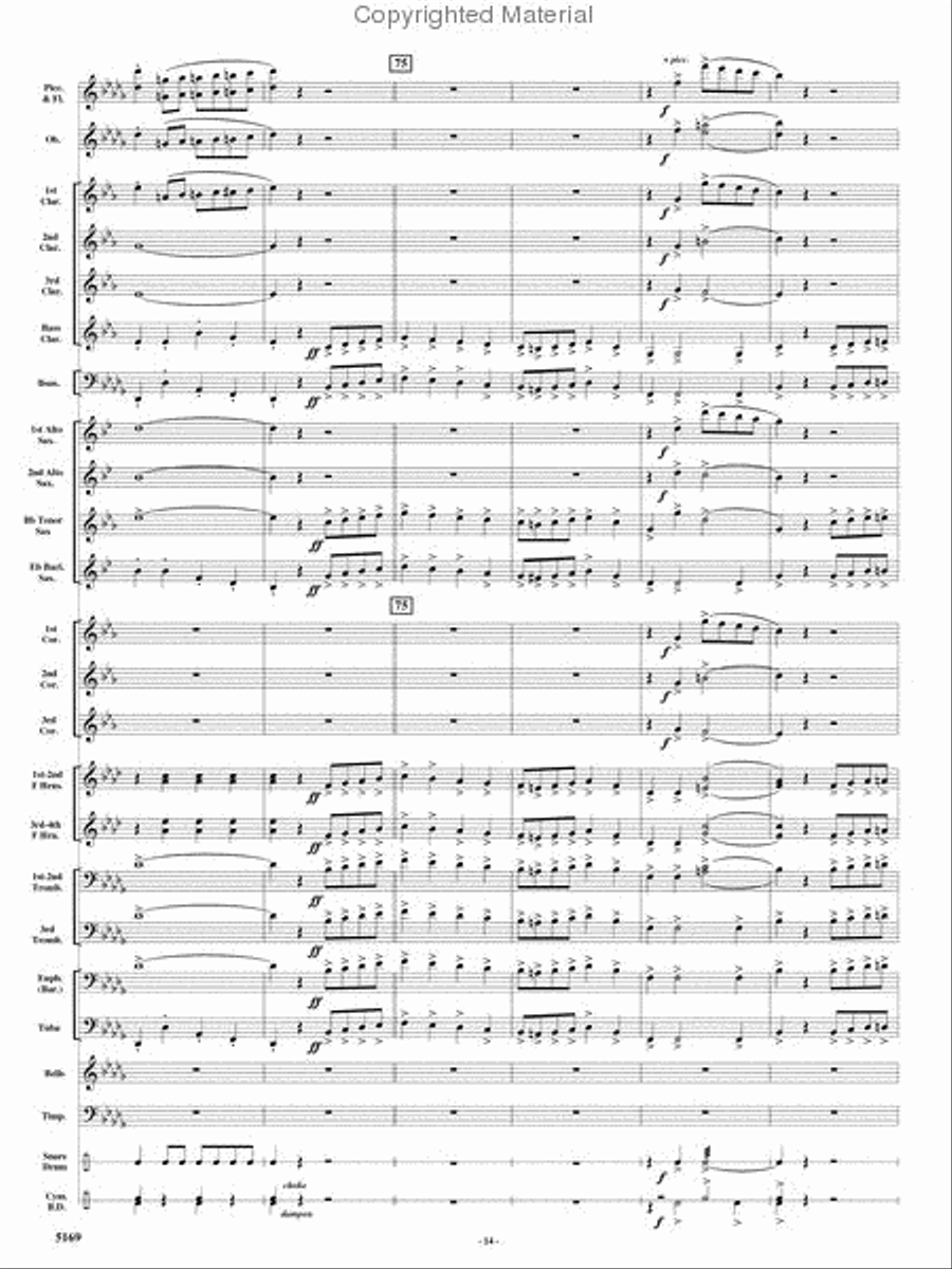 Rolling Thunder Concert Band scores gallery preview page 13