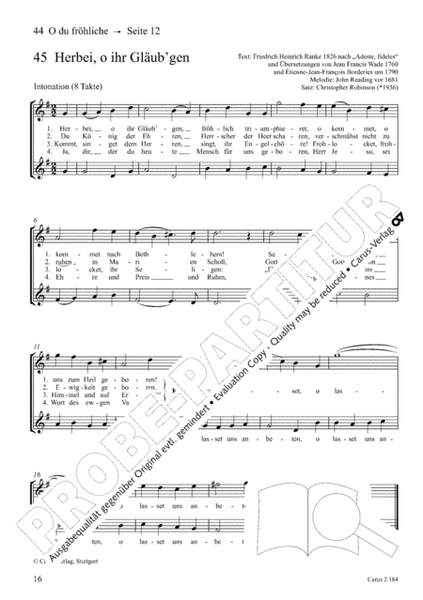 Chorbuch zum EG: K/F (ab 10 Ex)