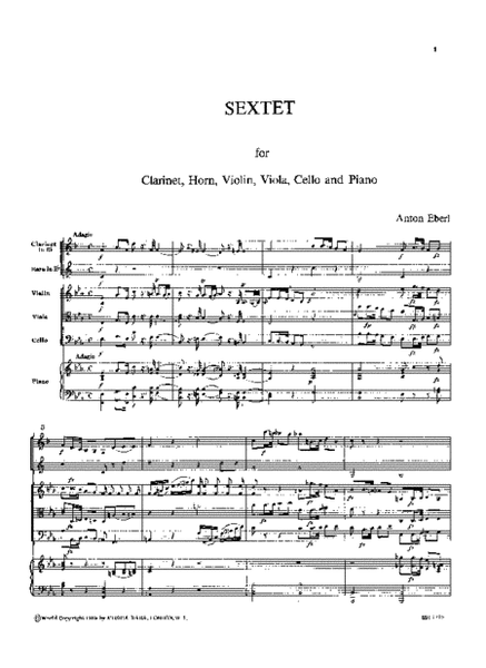 Sextet in Eb major Op. 47