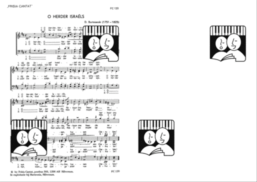 O Herder Israëls 4-Part scores gallery preview page 2