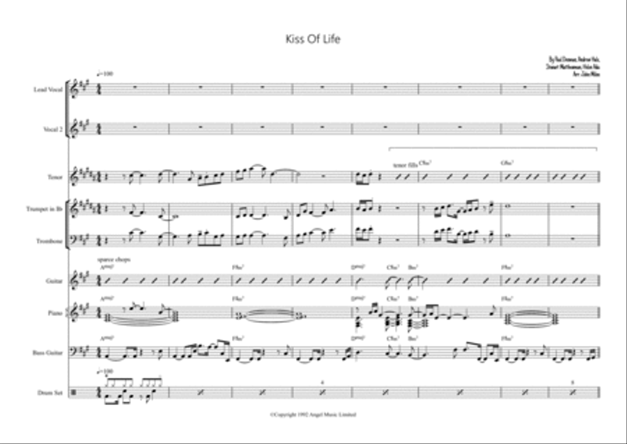 Kiss Of Life Jazz Ensemble scores gallery preview page 2