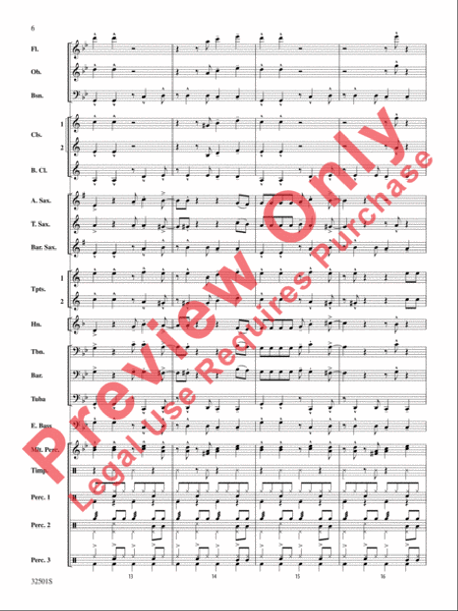 Let's Get Loud Concert Band scores gallery preview page 7