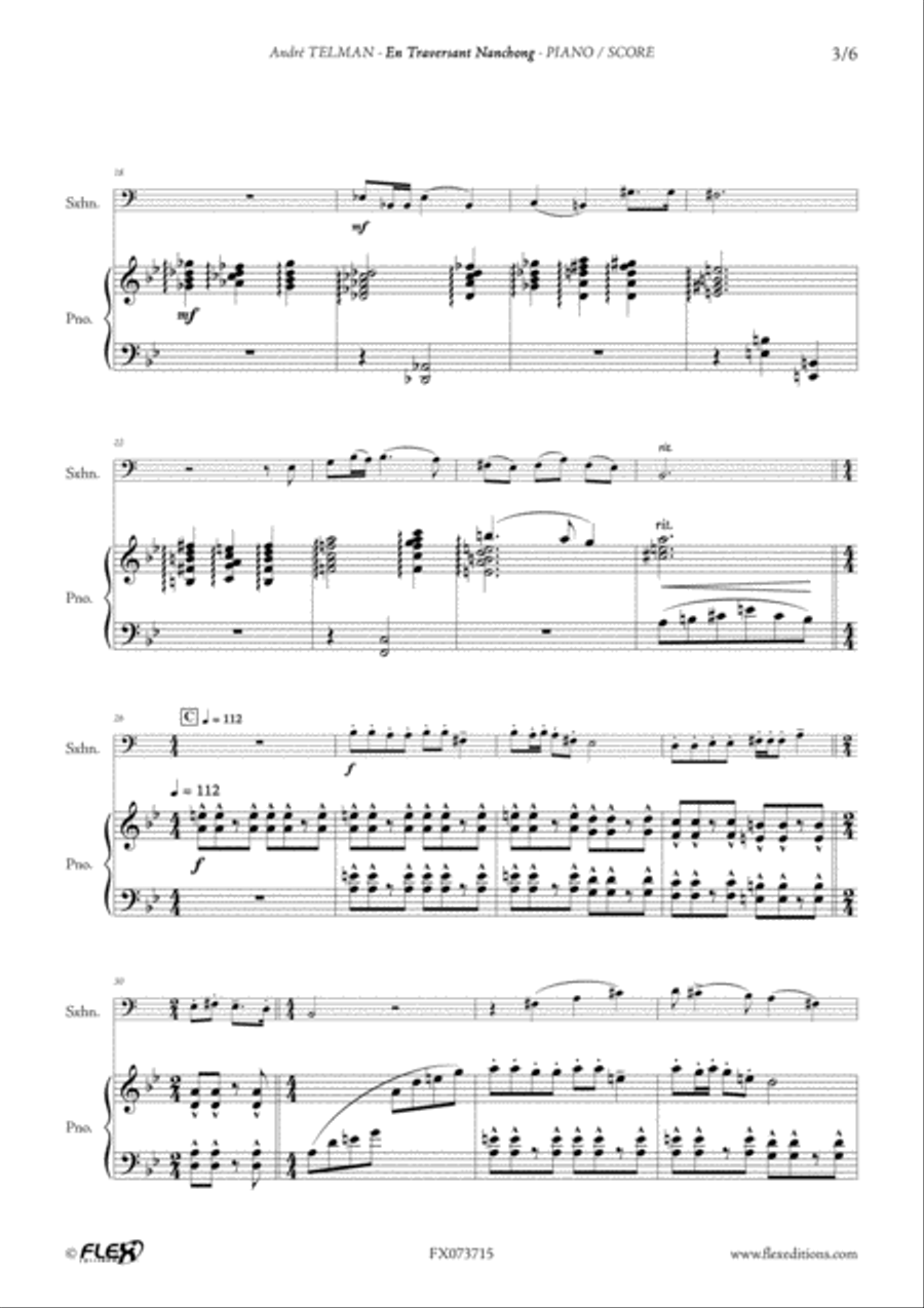 En Traversant Nanchong En Traversant Nanchong Euphonium scores gallery preview page 3