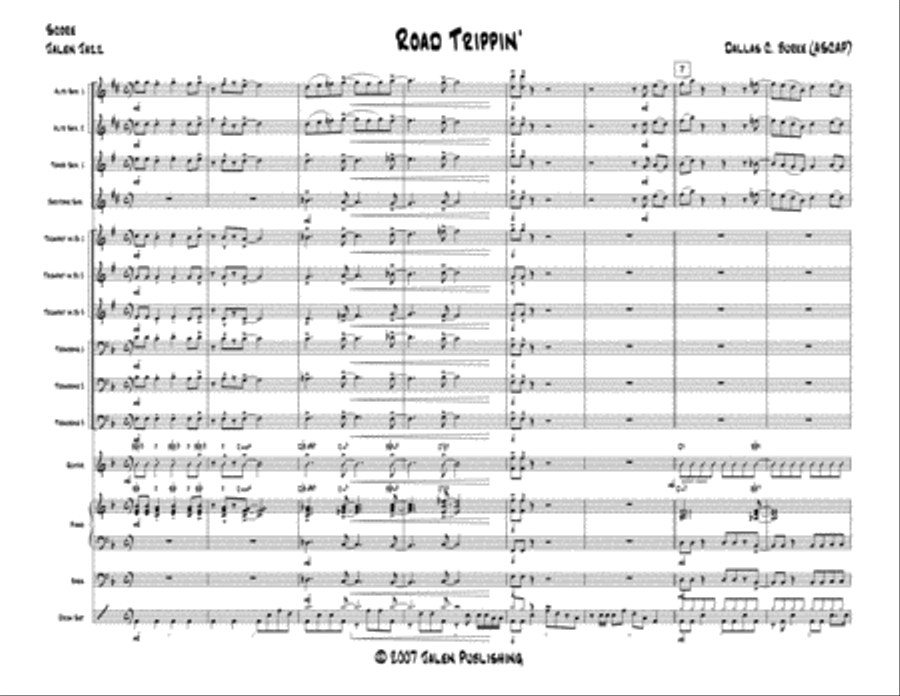 Road Trippin' Jazz Ensemble scores gallery preview page 2