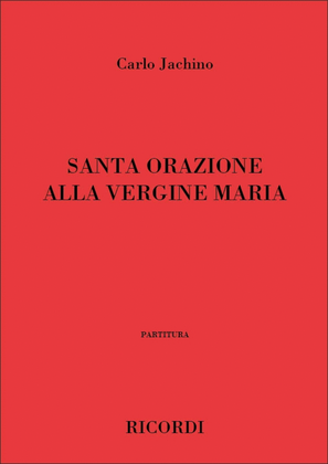 Book cover for Santa Orazione Alla Vergine Maria