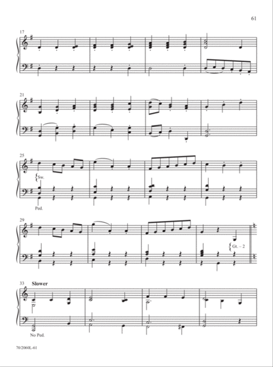 Easy Organ Library, Vol. 62 Organ Solo scores gallery preview page 37