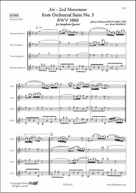 Air - 2Nd Movement From Orchestral Suite No. 3 BWV 1068