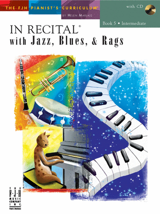 Book cover for In Recital! with Jazz, Blues, & Rags, Book 5 (NFMC)