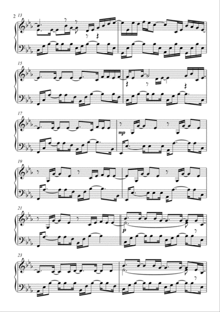 Summiteer - Piano Melancolía Piano Solo scores gallery preview page 2