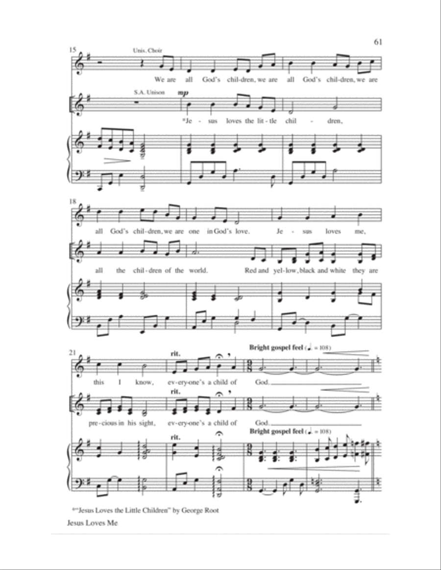 Let the Children Sing 4-Part scores gallery preview page 63