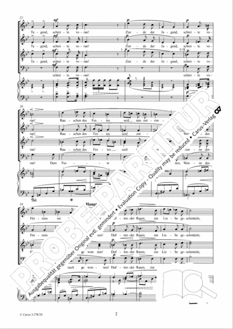 Treulich gefuhrt ziehet dahin SATTB scores gallery preview page 3