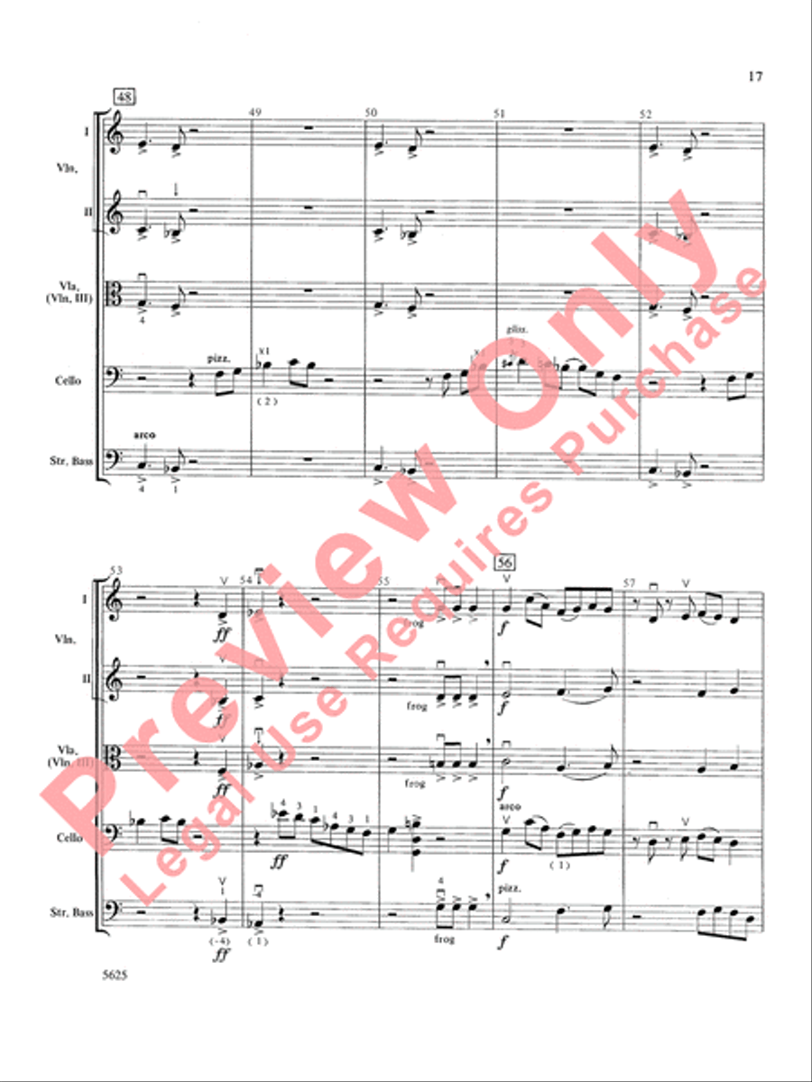 Serendipity Suite String Orchestra scores gallery preview page 18