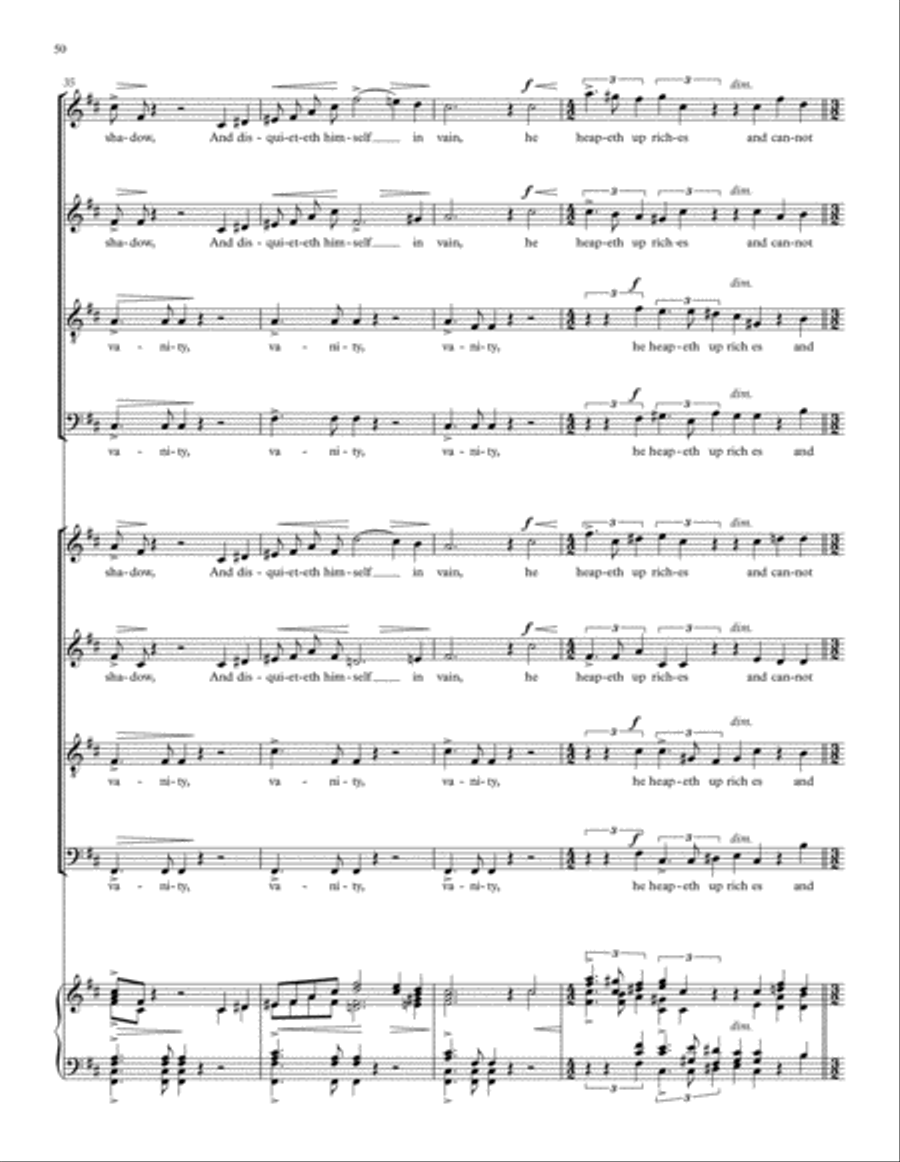 Songs of Farewell Divisi scores gallery preview page 66