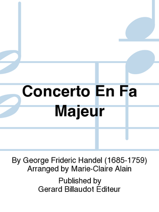 Book cover for Concerto en Fa Majeur