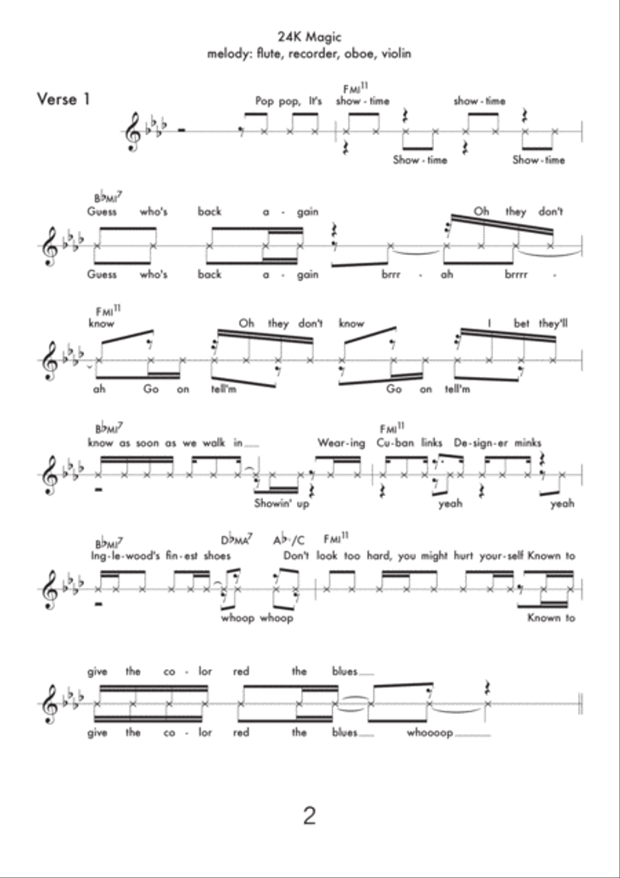 24K Magic Large Ensemble scores gallery preview page 2