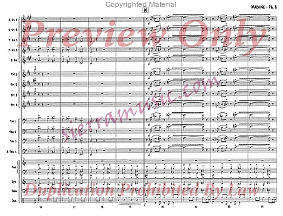 Machine Big Band scores gallery preview page 9