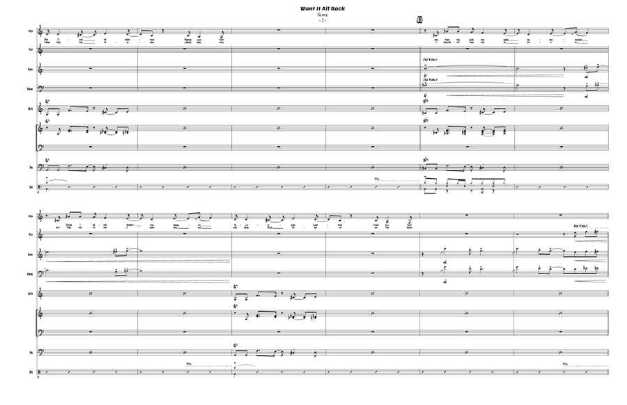 Want It All Back Jazz Ensemble scores gallery preview page 3