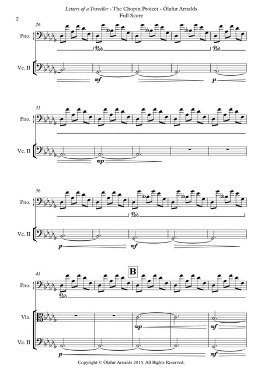 Letters Of A Traveller Piano Quartet scores gallery preview page 2
