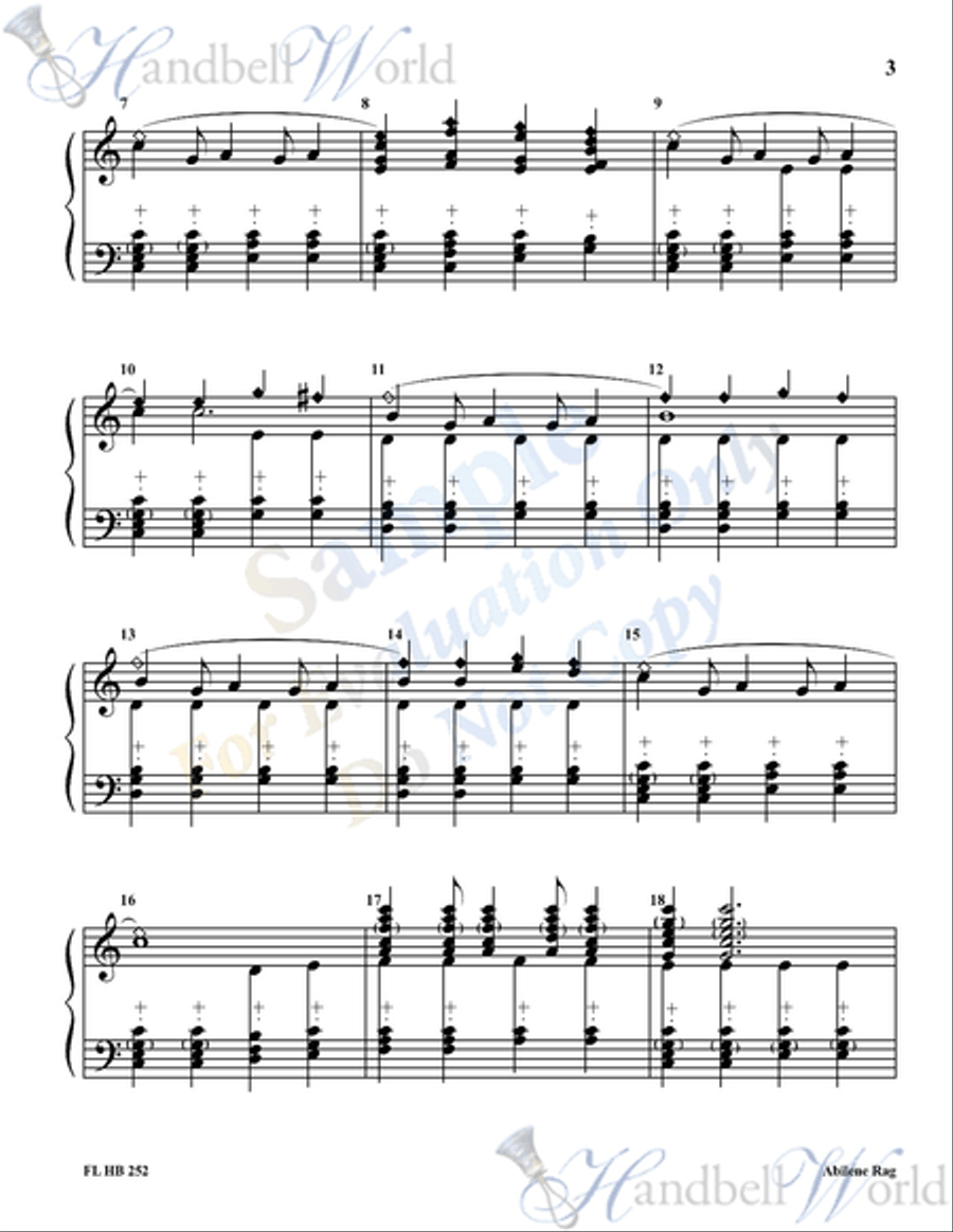 Abilene Rag 3-Octaves scores gallery preview page 6