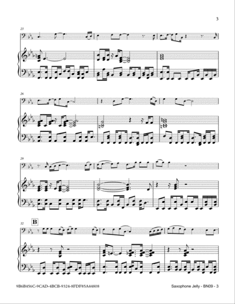 Saxophone Jelly Saxophone Jelly Bassoon scores gallery preview page 3