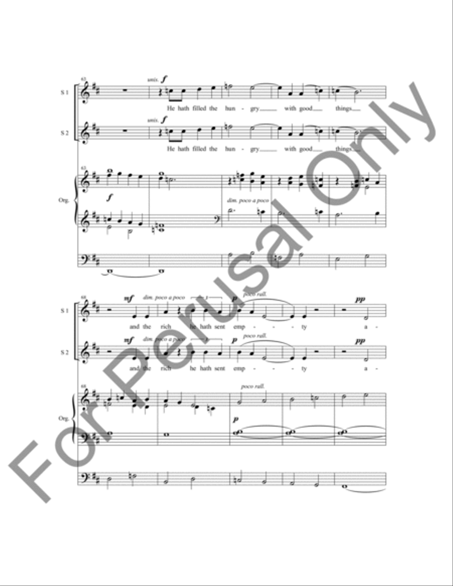 Magnificat and Nunc Dimittis in E SSA scores gallery preview page 8