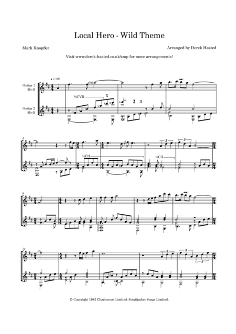Local Hero - Wild Theme Guitar scores gallery preview page 4