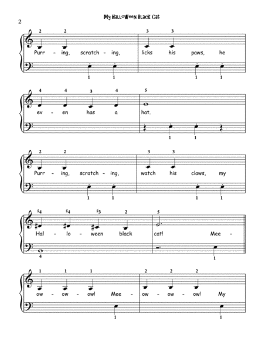 Best Halloween Collection COMPLETE for First, Second (and 3rd) Year Piano Piano Method scores gallery preview page 6