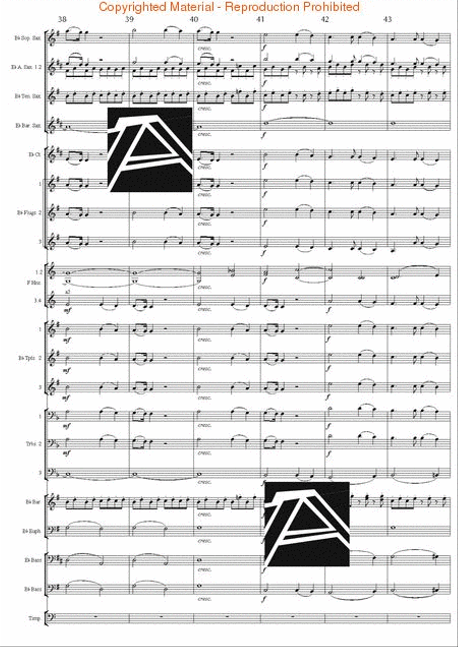 Jupiter Hymn (from The Planets) Concert Band scores gallery preview page 8