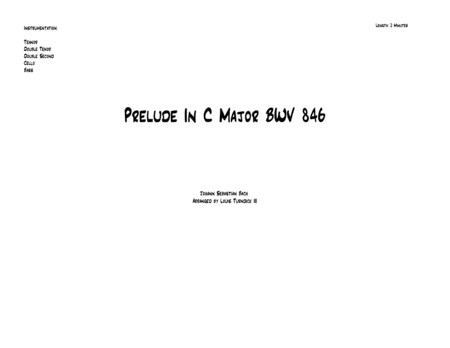 Prelude in C Major - BWV 846 image number null