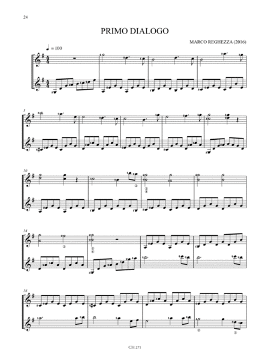 Double Guitar. 22 Easy to Intermediate Contemporary Pieces for 2 Guitars Acoustic Guitar scores gallery preview page 6