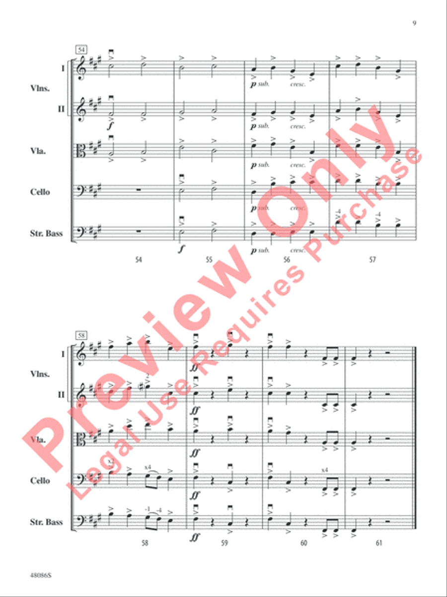 All Hands Hoay! String Orchestra scores gallery preview page 10