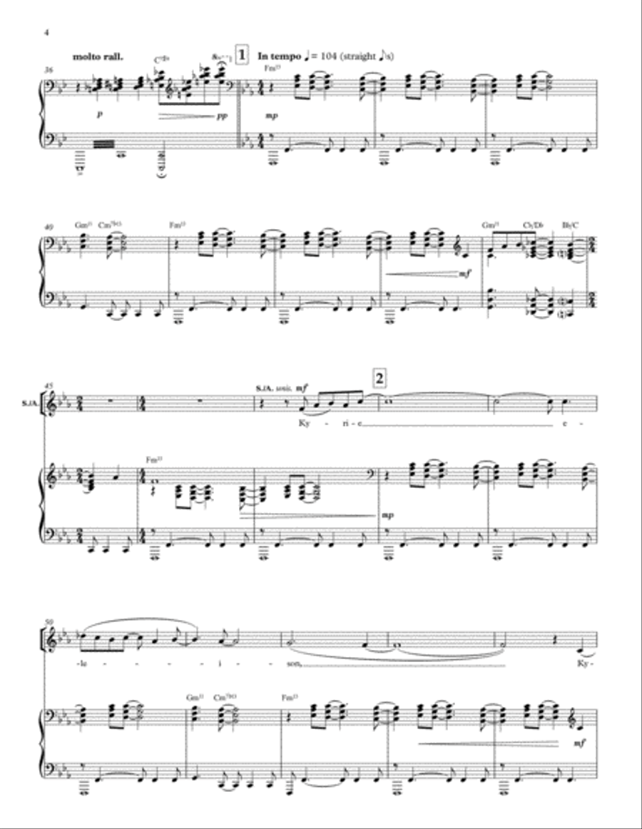 Mass in Blue Mass in Blue 4-Part scores gallery preview page 4