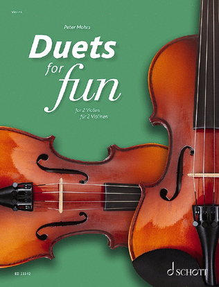Book cover for Duets for fun: Violins