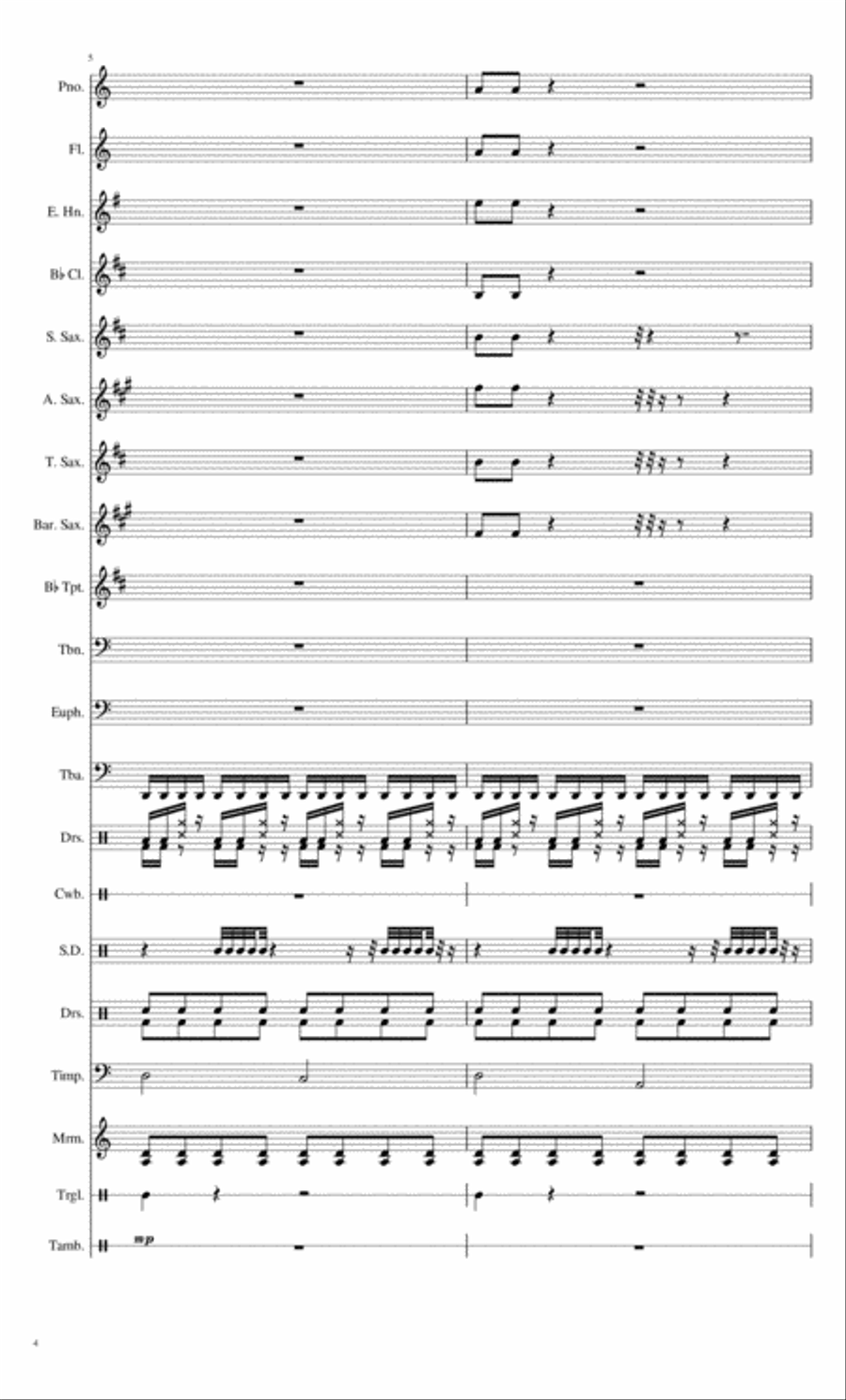 All Routes Lead Here Concert Band scores gallery preview page 4